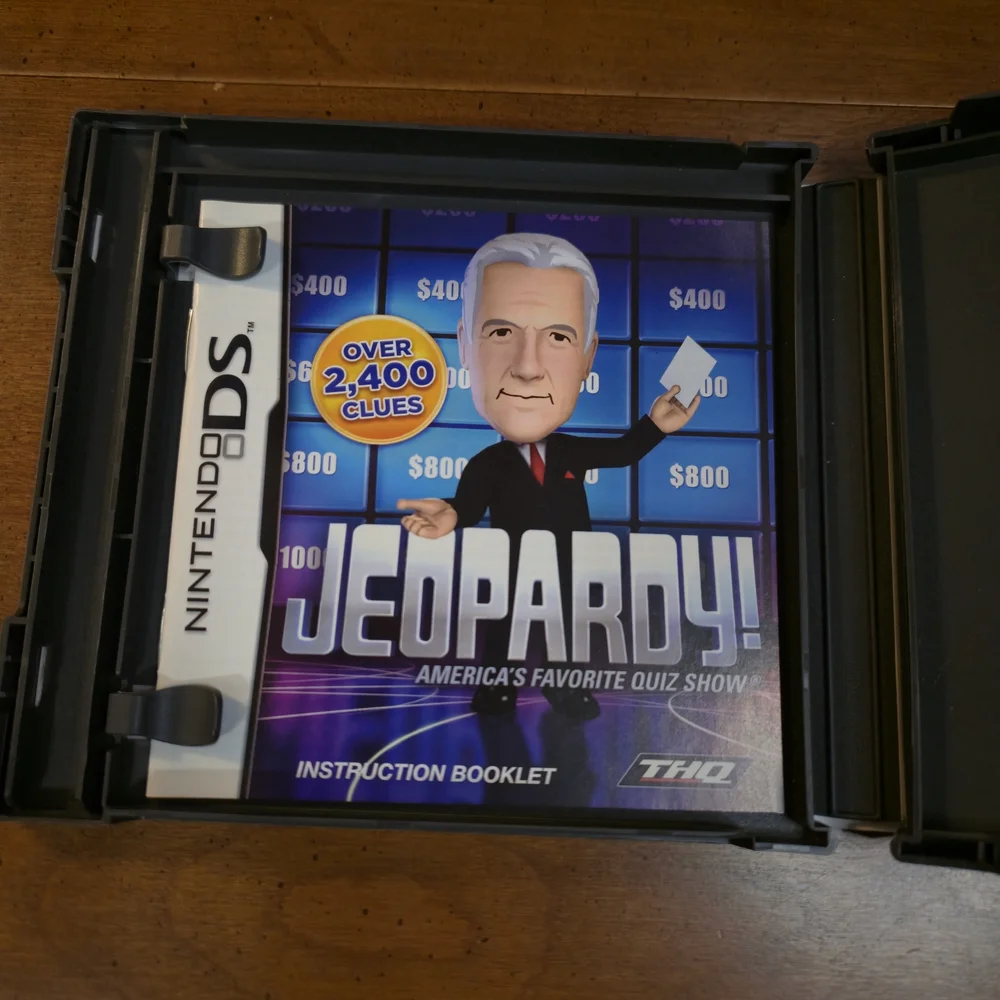 Nintendo DS Jeopardy! Game Complete In Box With Manual 2010